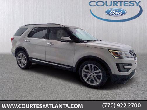 WHITE PLATINUM MET TRI-COAT 2017 Ford Explorer Limited