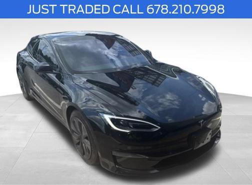 Solid Black 2022 Tesla Model S Plaid