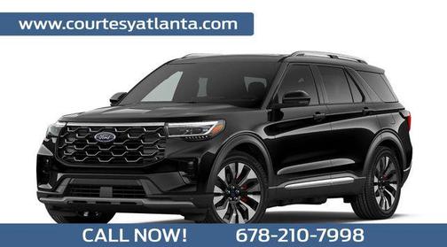 AGATE BLACK METALLIC 2026 Ford Explorer Platinum