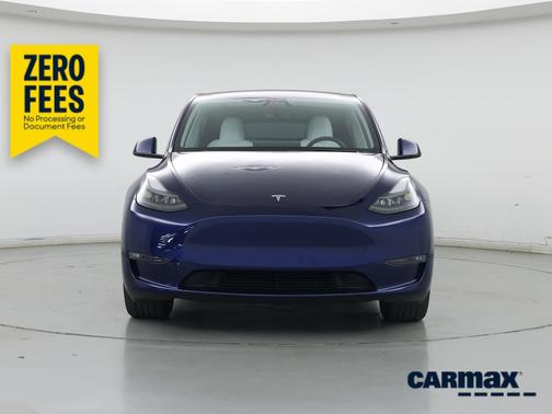 Blue 2025 Tesla Model Y Long Range