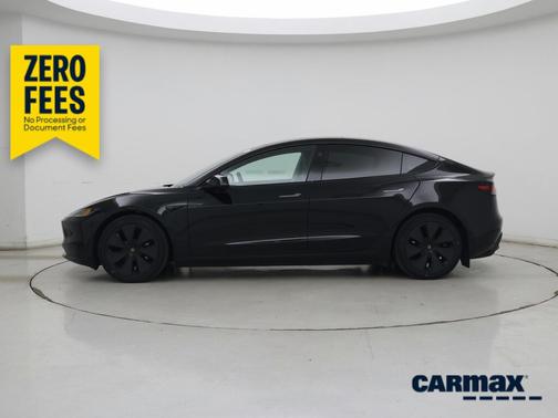 Black 2025 Tesla Model 3 Long Range