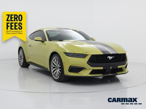 Yellow 2025 Ford Mustang Ecoboost Premium