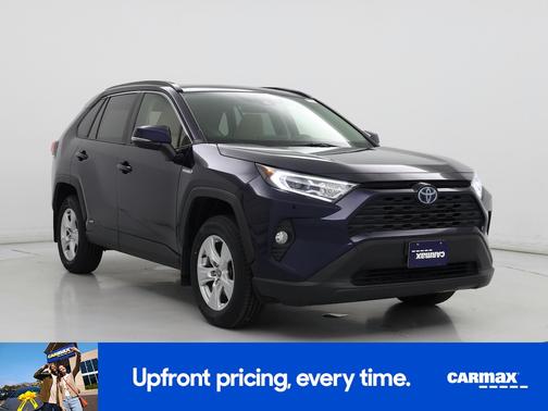 Blue 2021 Toyota RAV4 Hybrid XLE