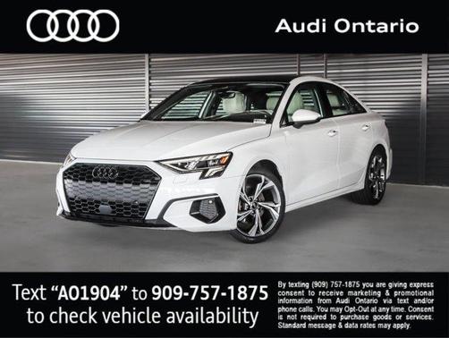 Glacier White Metallic 2023 Audi A3 Premium