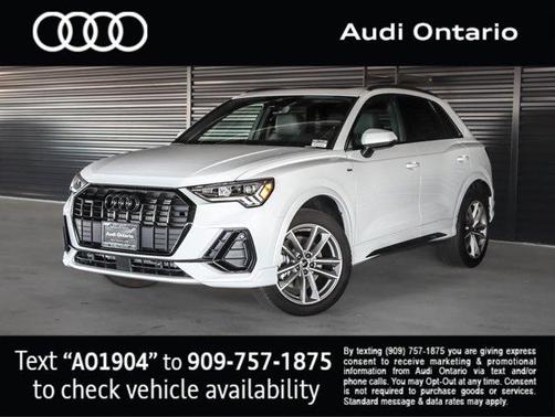 Glacier White Metallic 2025 Audi Q3 Premium 45 TFSI S line quattro Tiptronic