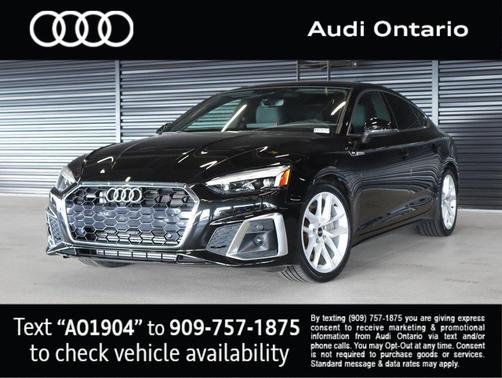 Mythos Black Metallic 2023 Audi A5 Sportback 45 S Line Premium Plus