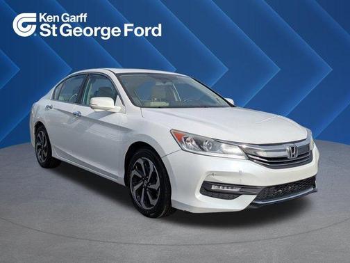 White 2016 Honda Accord EX