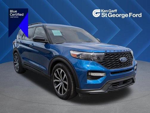 Blue Metallic 2023 Ford Explorer ST