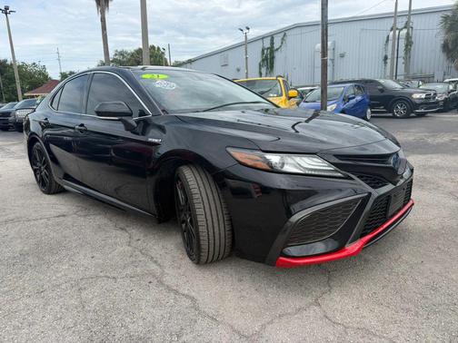 Midnight Black Metallic 2021 Toyota Camry XSE