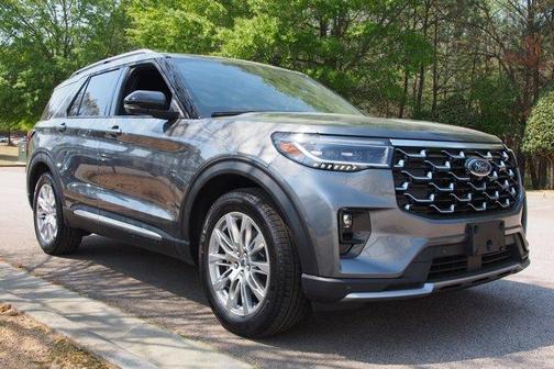 Gray Metallic 2026 Ford Explorer Platinum