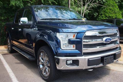 Blue 2017 Ford F-150 Lariat