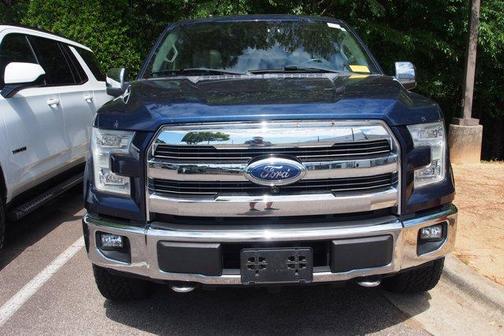 Blue 2017 Ford F-150 Lariat