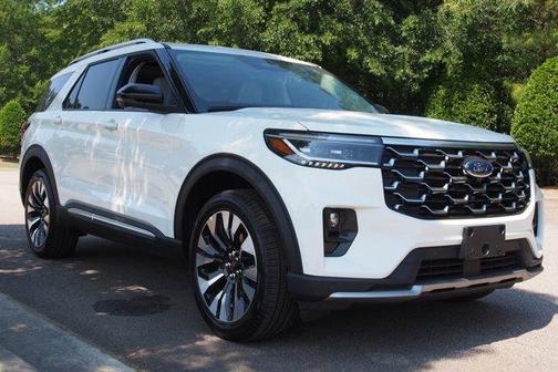 White 2026 Ford Explorer Platinum