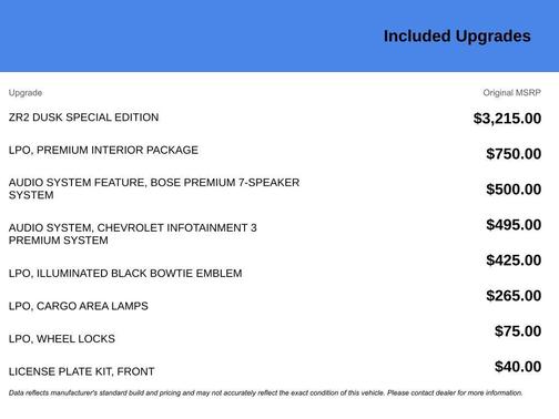 2019 Chevrolet Colorado ZR2