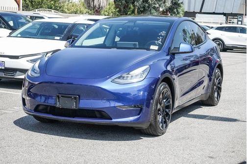 Deep Blue Metallic 2021 Tesla Model Y Long Range