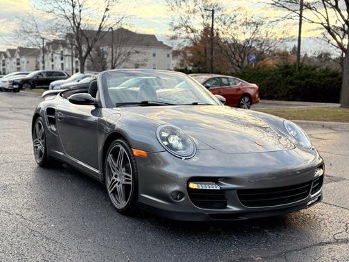 Arctic Silver Metallic 2009 Porsche 911 Turbo Cabriolet