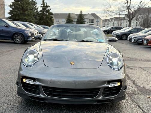 Arctic Silver Metallic 2009 Porsche 911 Turbo Cabriolet