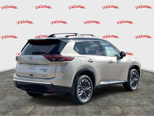 Champagne Silver Metallic/Super Black 2026 Nissan Rogue Platinum