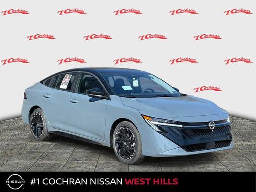 Atlantic Gray Metallic/Super Black 2026 Nissan Sentra SR