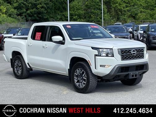 Glacier White 2022 Nissan Frontier SV