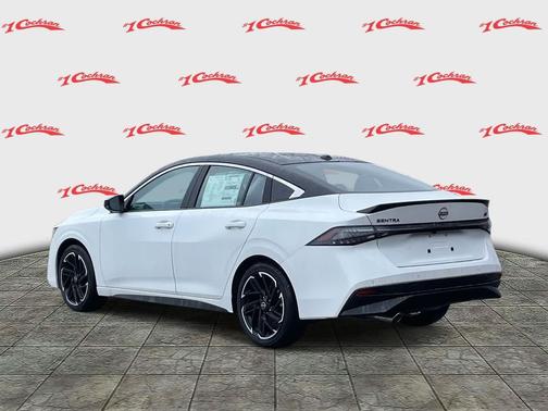 Aspen White Tricoat/Super Black 2026 Nissan Sentra SR