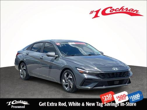 Ecotronic Gray 2024 Hyundai ELANTRA Limited