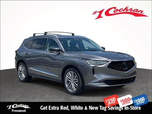Liquid Carbon Metallic 2022 Acura MDX Advance Package