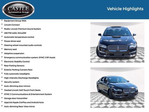 2020 Lincoln MKZ Standard