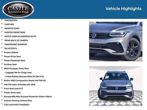 Pyrite Silver Metallic 2024 Volkswagen Tiguan 2.0T SE R-Line Black
