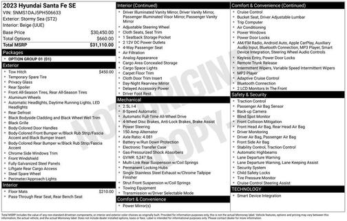 2023 Hyundai SANTA FE SE