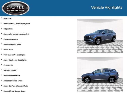 Atlantic Blue 2026 Hyundai TUCSON SEL
