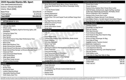 2025 Hyundai ELANTRA SEL Sport