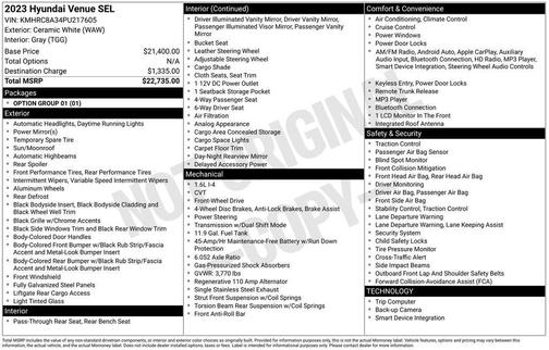 2023 Hyundai VENUE SEL