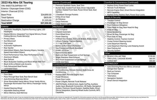 2023 Kia Niro SX Touring