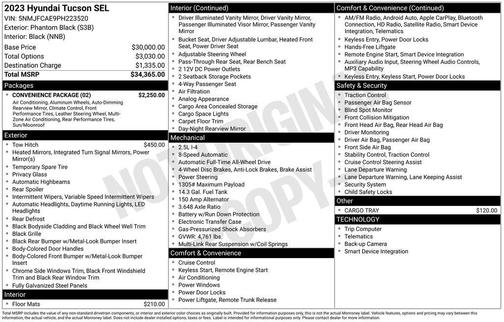 2023 Hyundai TUCSON SEL