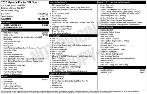 2025 Hyundai ELANTRA SEL Sport
