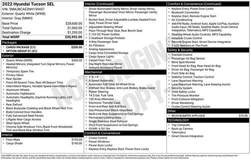2022 Hyundai TUCSON SEL