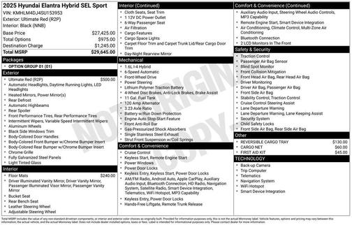 2025 Hyundai ELANTRA HEV SEL Sport