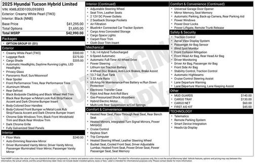 2025 Hyundai TUCSON Hybrid Limited