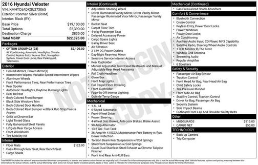 2016 Hyundai Veloster Base