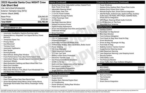 2023 Hyundai SANTA CRUZ