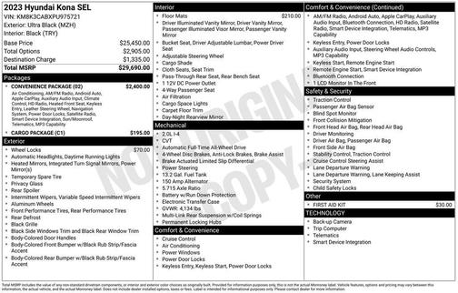 2023 Hyundai KONA SEL