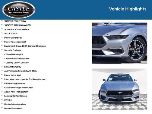 Silver Metallic 2025 Ford Mustang EcoBoost Premium