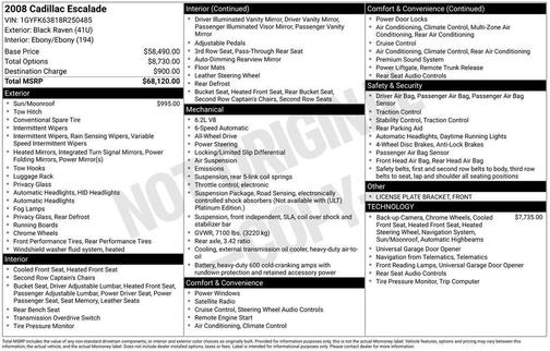 2008 Cadillac Escalade Base