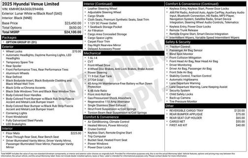 2025 Hyundai VENUE Limited