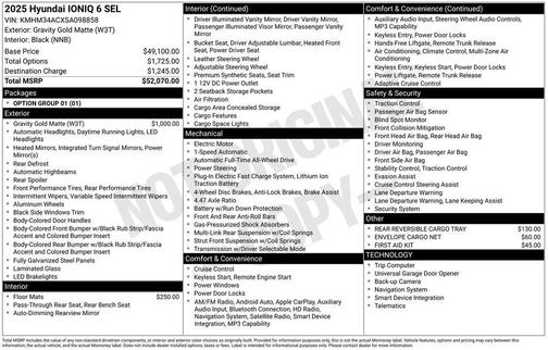 2025 Hyundai IONIQ 6 SEL