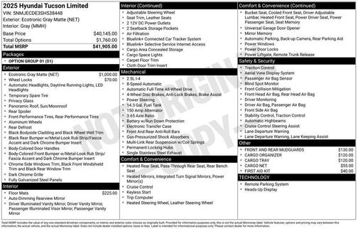 2025 Hyundai TUCSON Limited