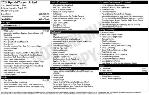 2024 Hyundai TUCSON Limited