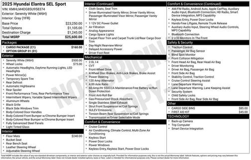 2025 Hyundai ELANTRA SEL Sport