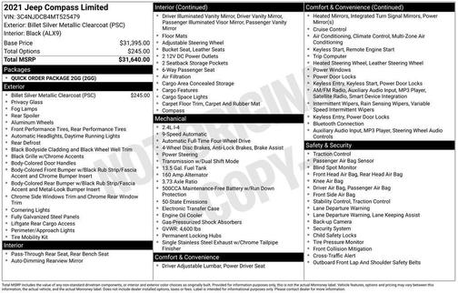 2021 Jeep Compass Limited